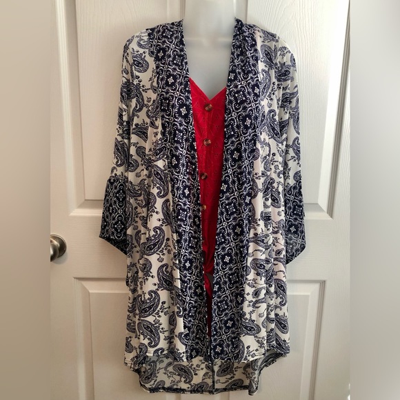 SIREN LILY STRETCH KIMONO 3X NWT - Picture 1 of 10
